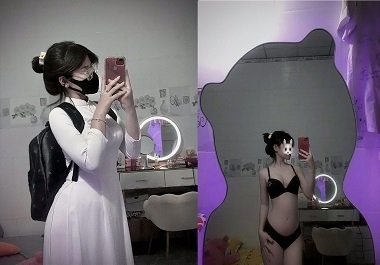 Poster of Nện em Thu Hiền áo dài dáng cực phẩm