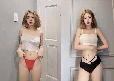 Poster of Ngọc Huyền tóc vàng thích thú với những con chó lớn